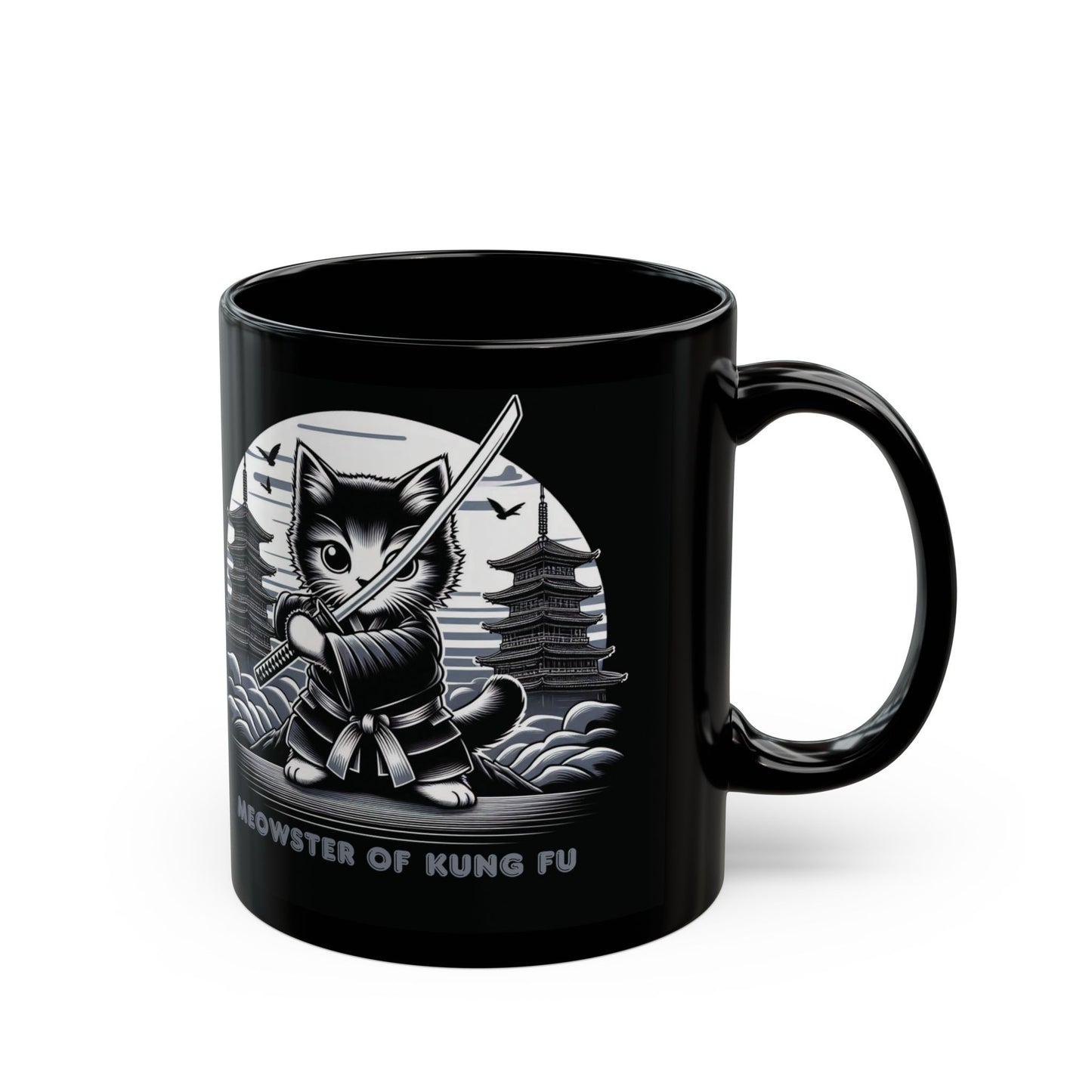 Cozy Love Cups—Meowster of Kung Fu