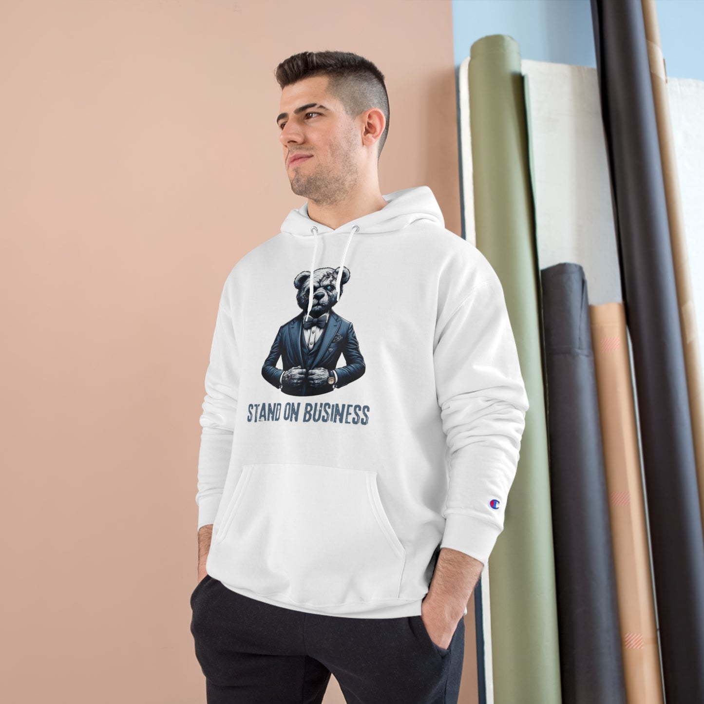 Champion | Öko-Kapuzenpullover für Herren – Stand on Business