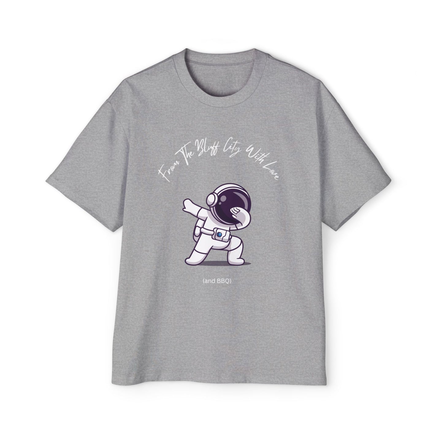 Übergroßes Rundhals-T-Shirt mit überschnittenen Schultern für Herren