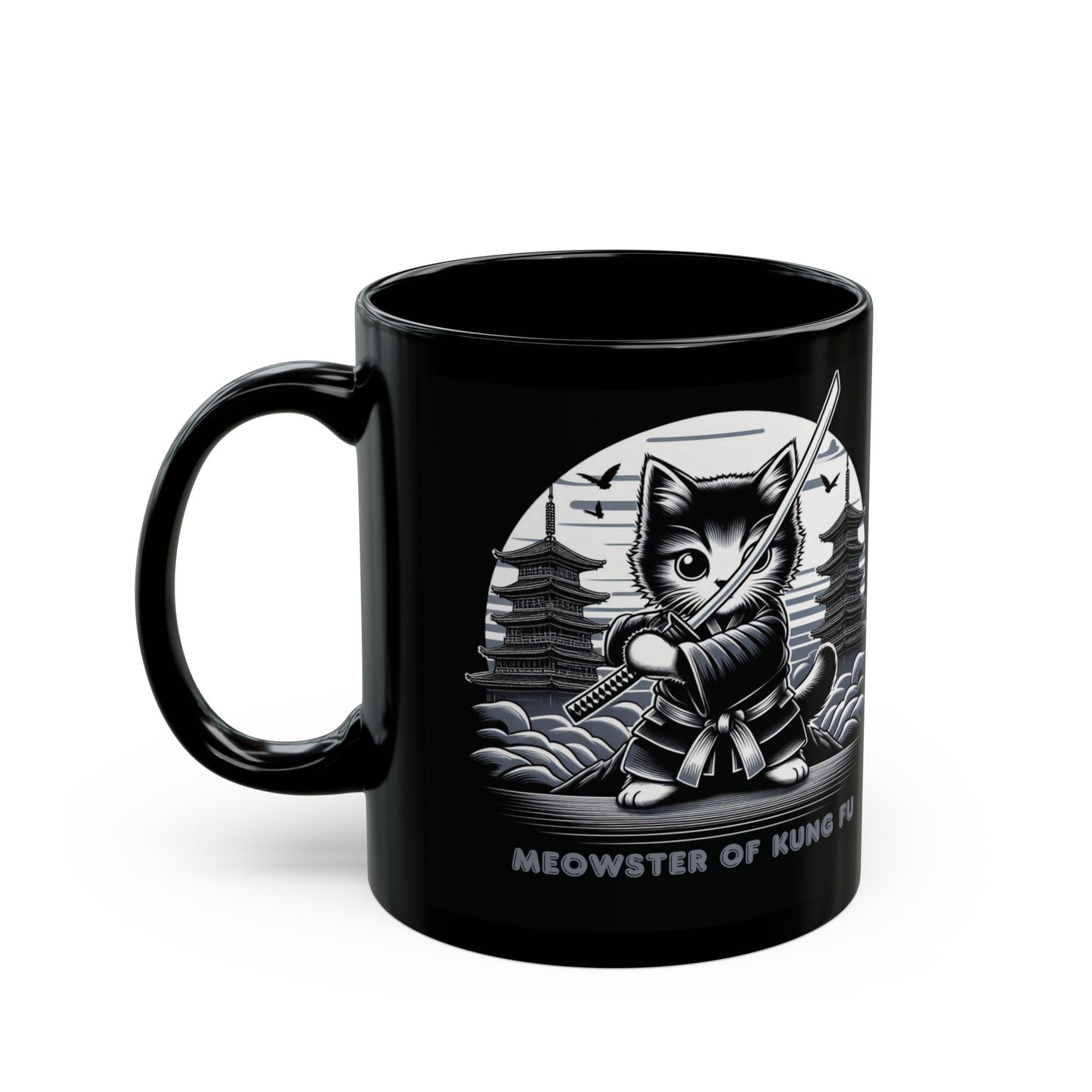 Cozy Love Cups—Meowster of Kung Fu