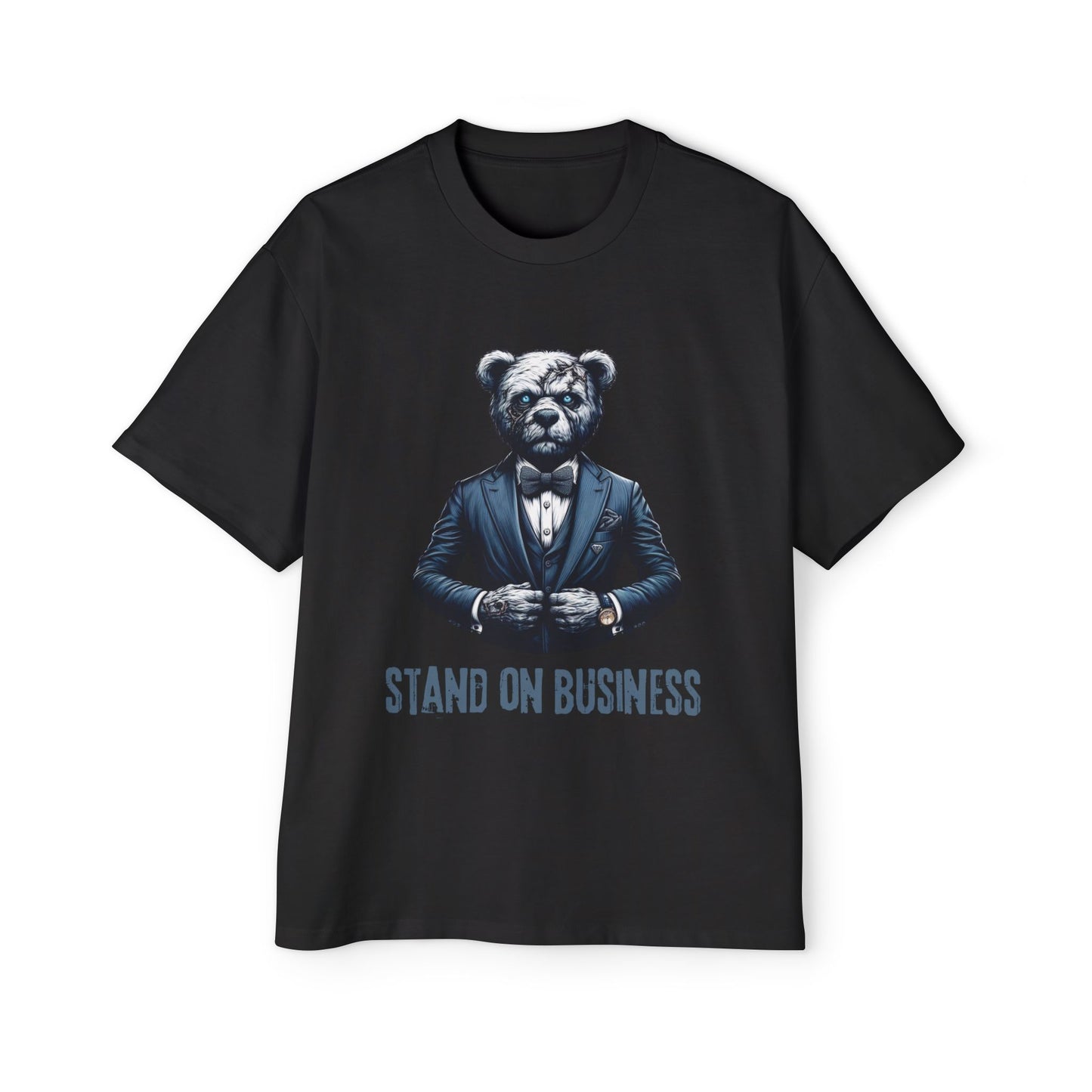 Übergroßes T-Shirt mit überschnittenen Schultern für Herren – Stand on Business