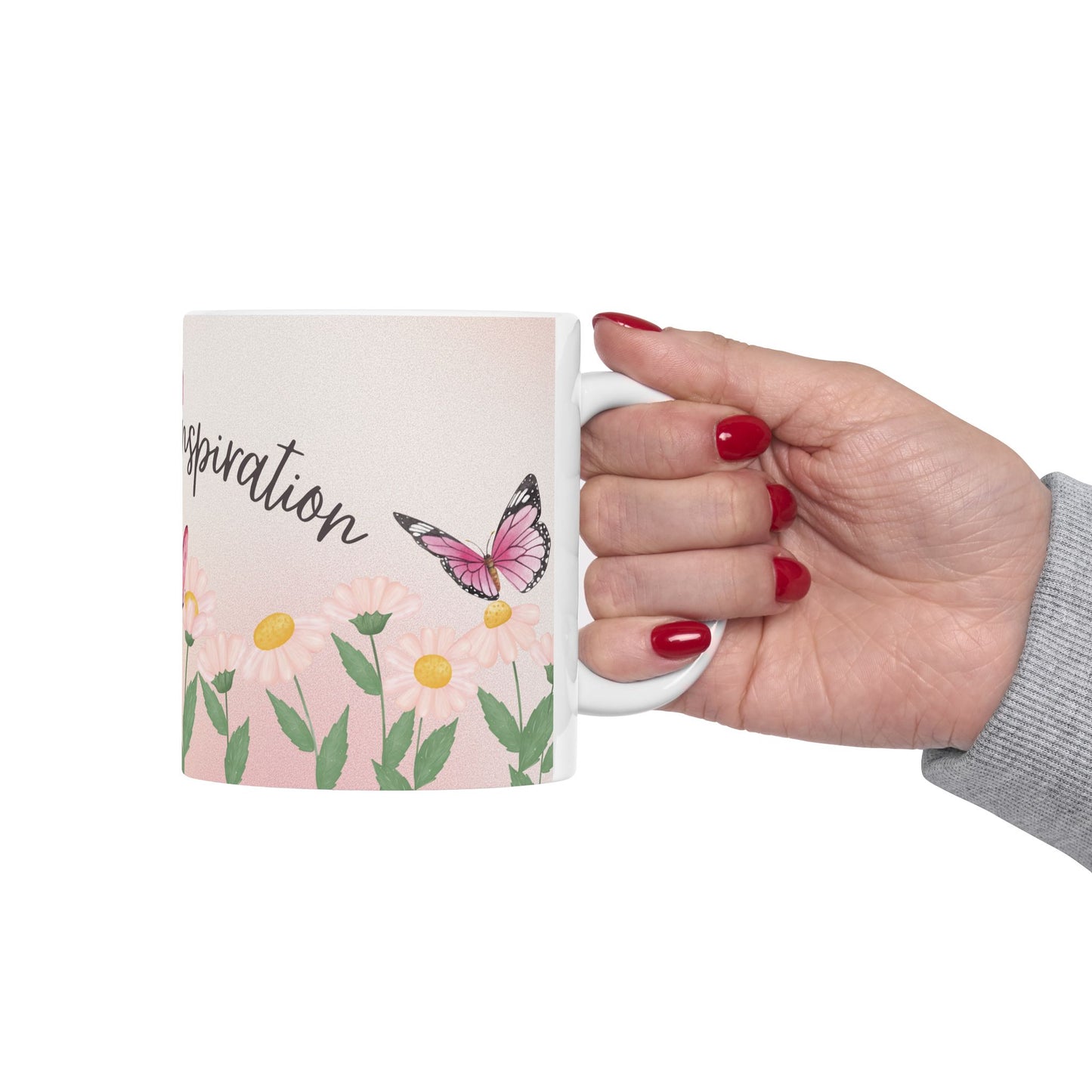 Floral Coffee Mug—Cup of Inspiration