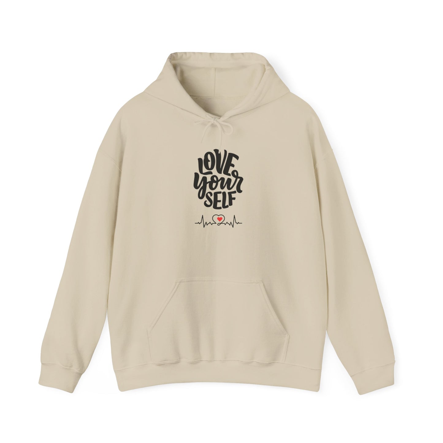 Unisex Heavy Blend Graphic Hooded Sweatshirt—Love Yourself