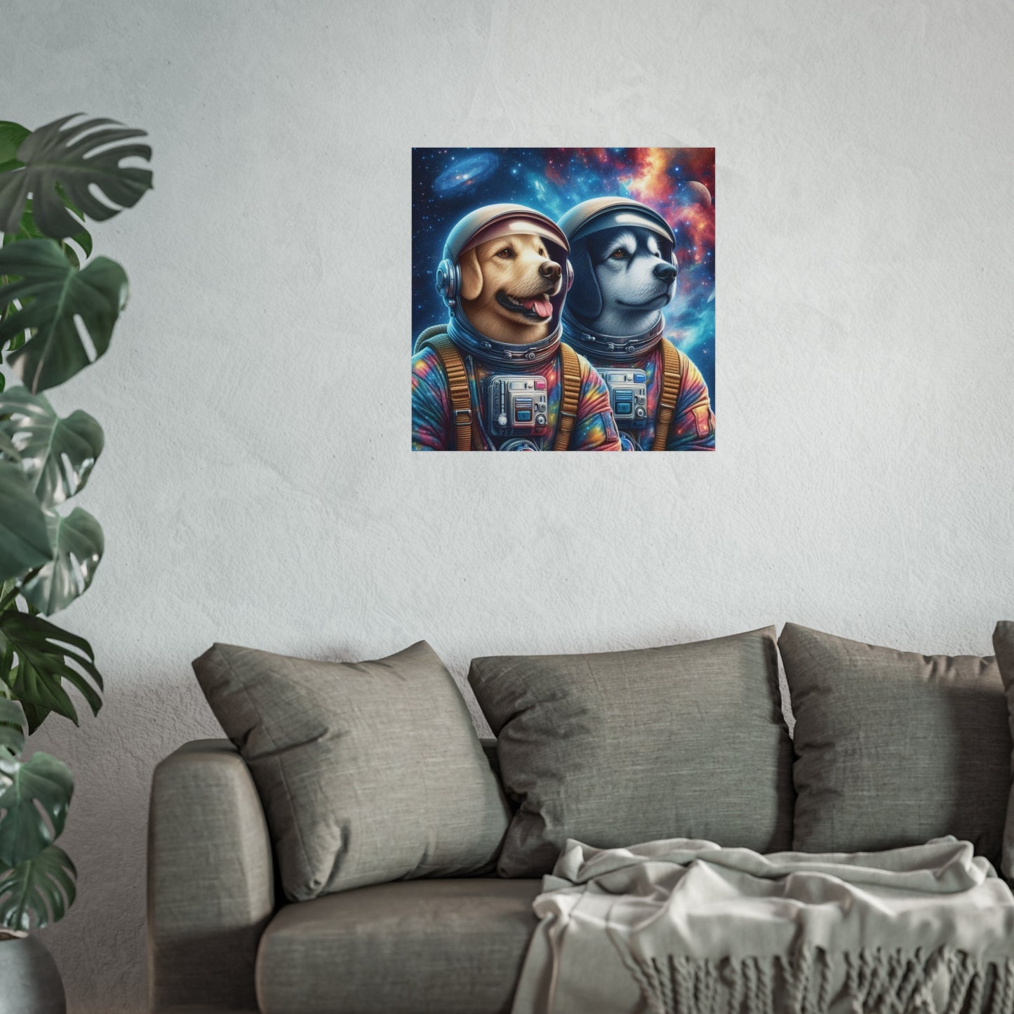 Premium Matte Poster—Astronaut Space Pups