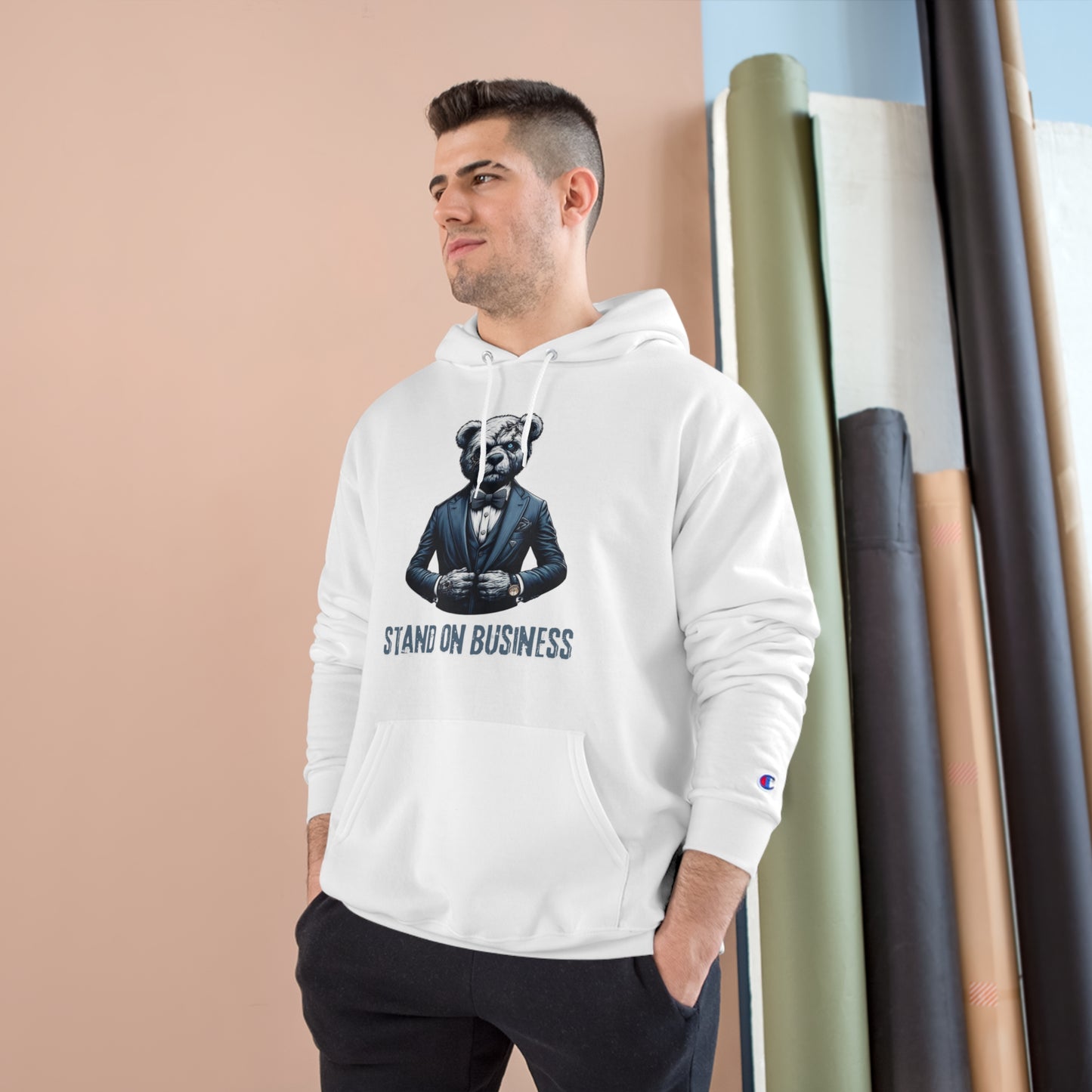 Champion | Men's Eco Hooded Sweatshirt—Stand on Business