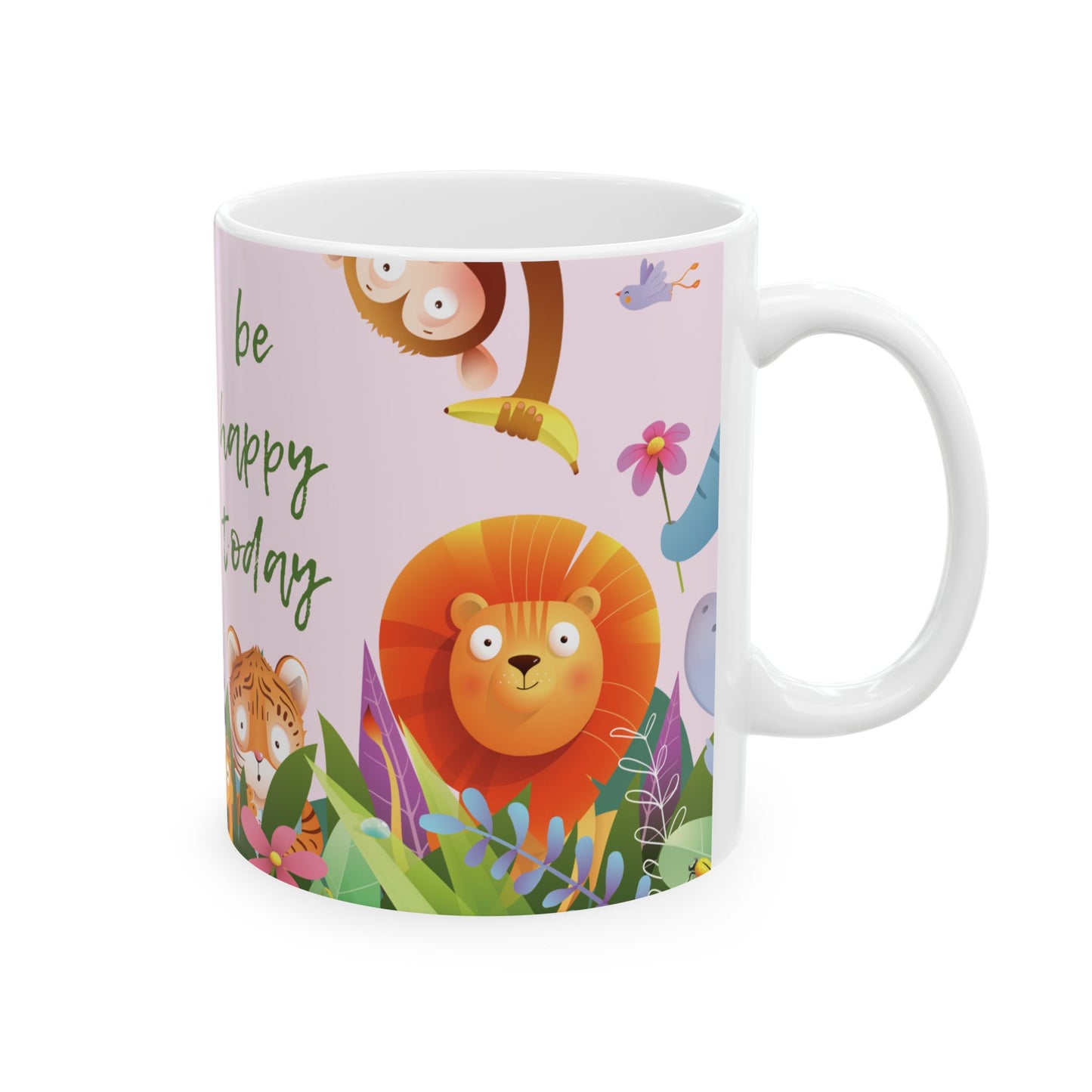 Jungle Safari Coffee Mug—Be Happy Today