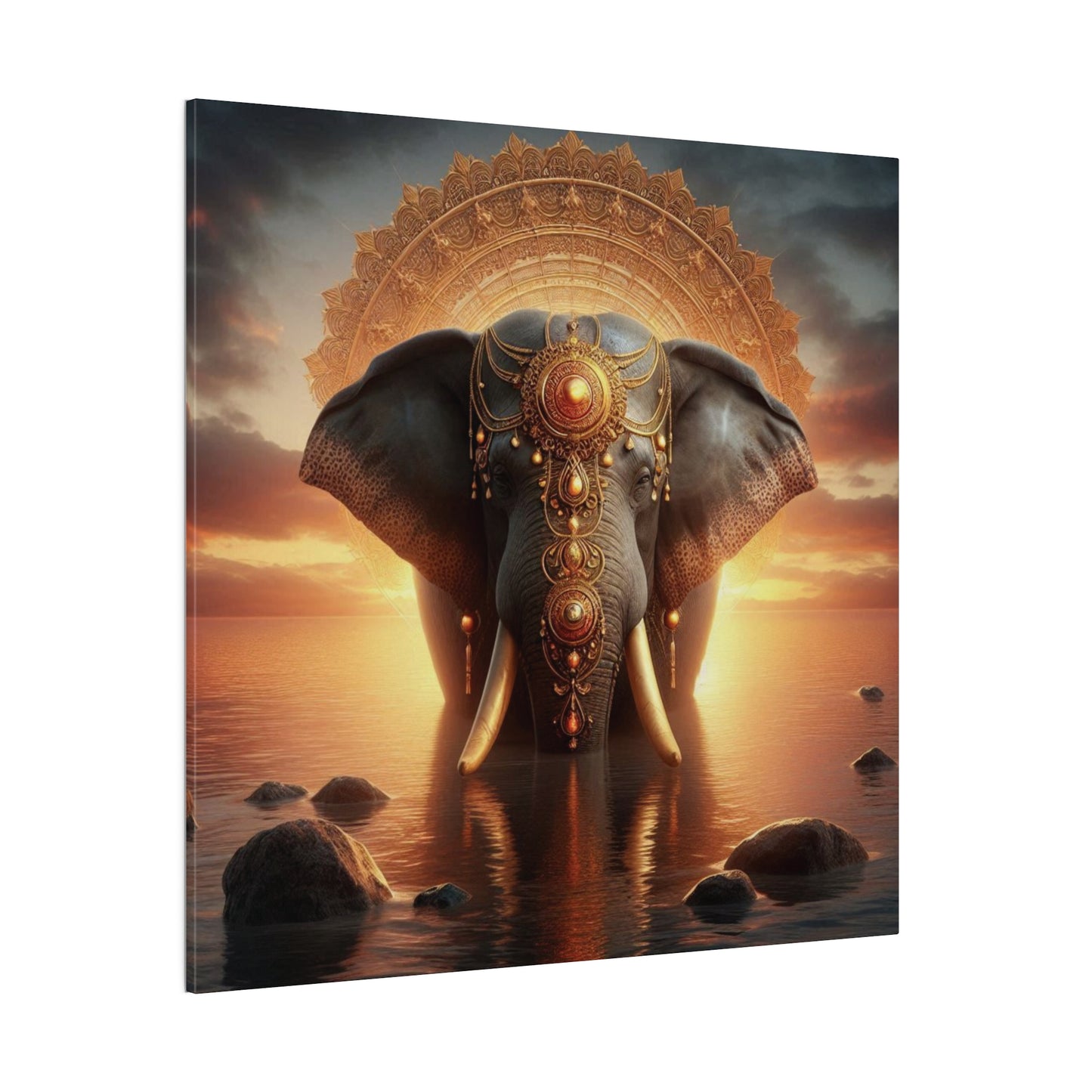 Canvas Print—Zen Buddhism Elephant of Tranquility (30x30)