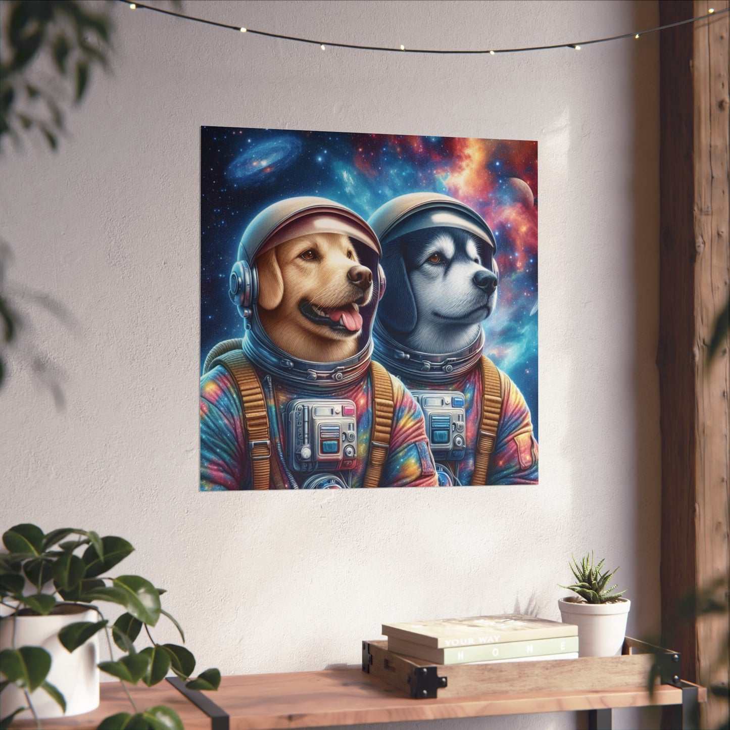 Premium Matte Poster—Astronaut Space Pups