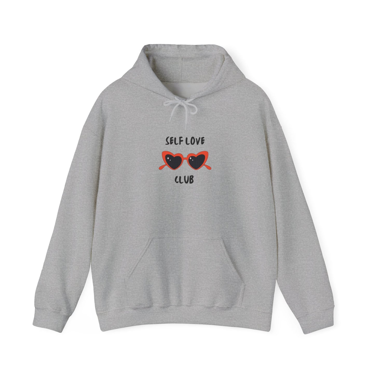 Unisex Heavy Blend Graphic Hooded Sweatshirt—Self Love Club