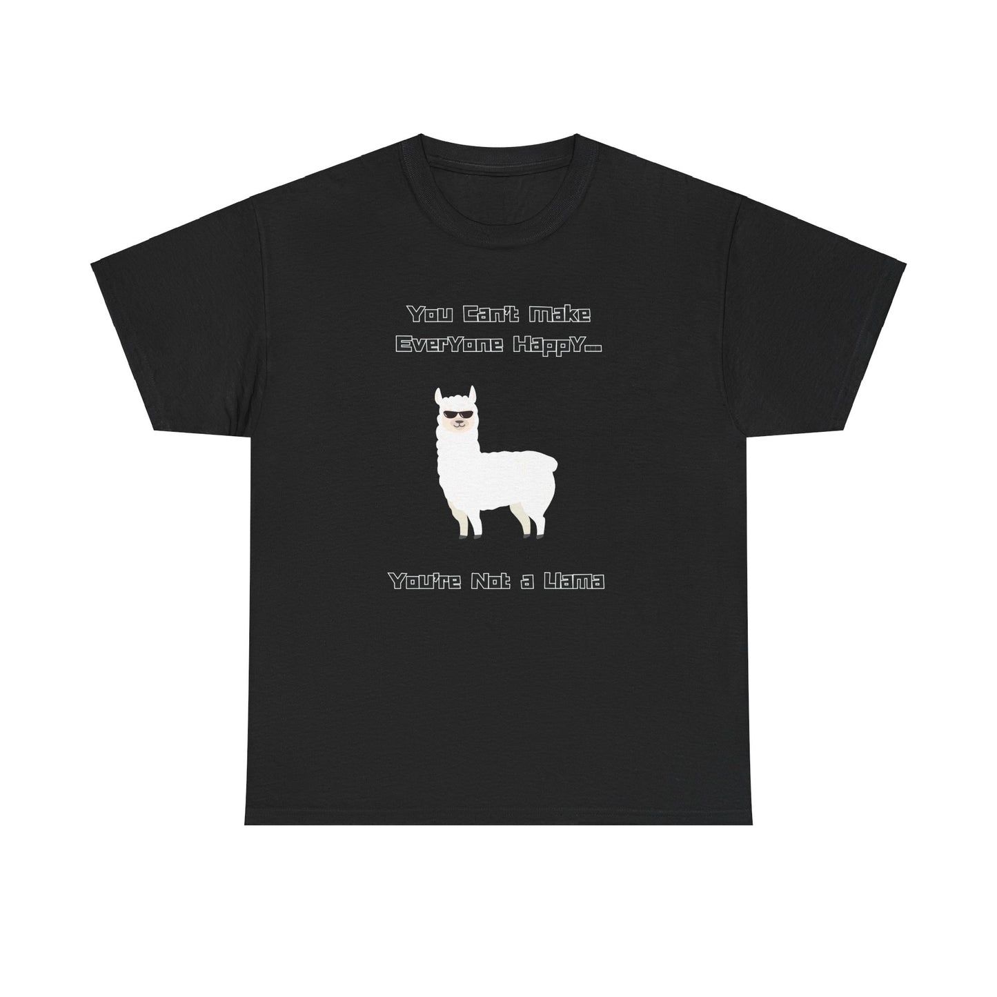 Unisex Heavy Cotton T-Shirt—Happy Llama