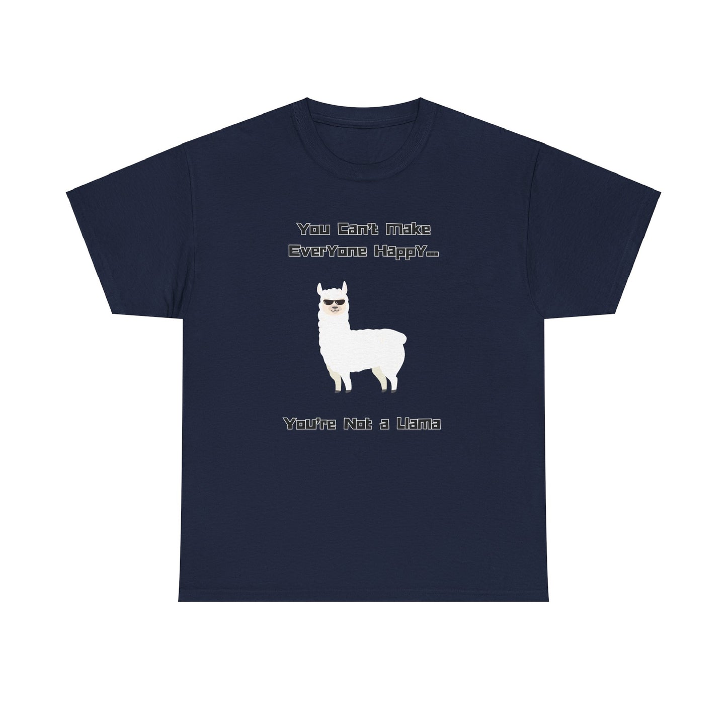 Unisex Heavy Cotton T-Shirt—Happy Llama