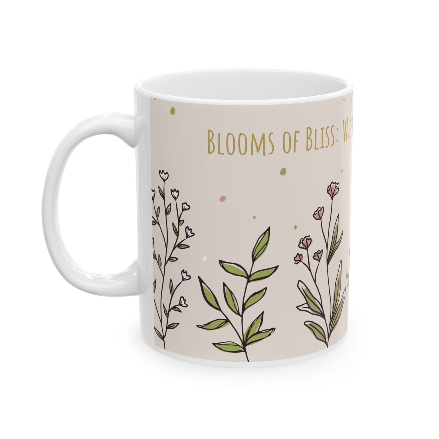 Floral Coffee Mug—Blooms of Bliss Design