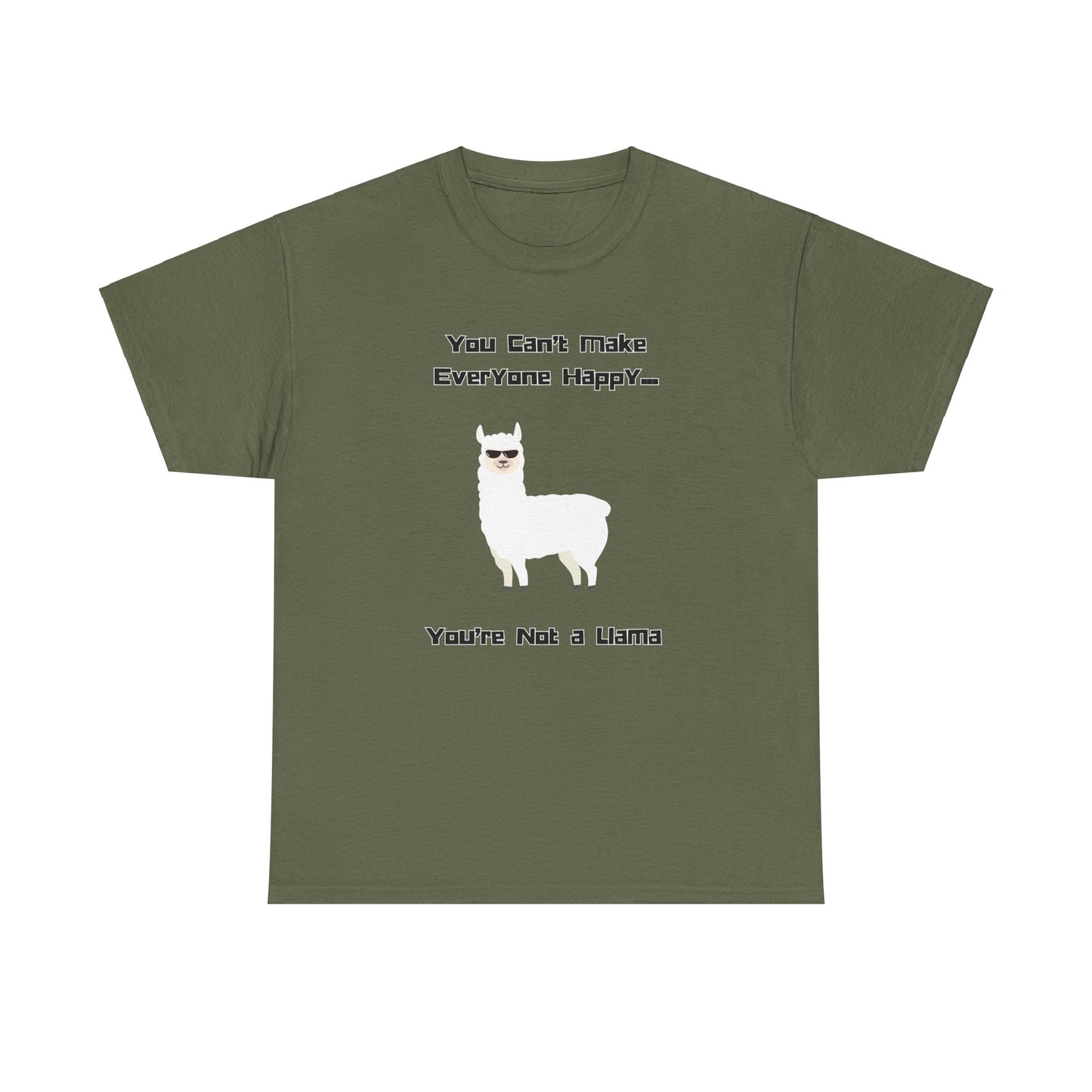 Unisex Heavy Cotton T-Shirt—Happy Llama