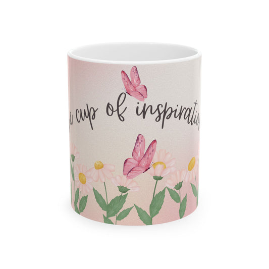 Floral Coffee Mug—Cup of Inspiration