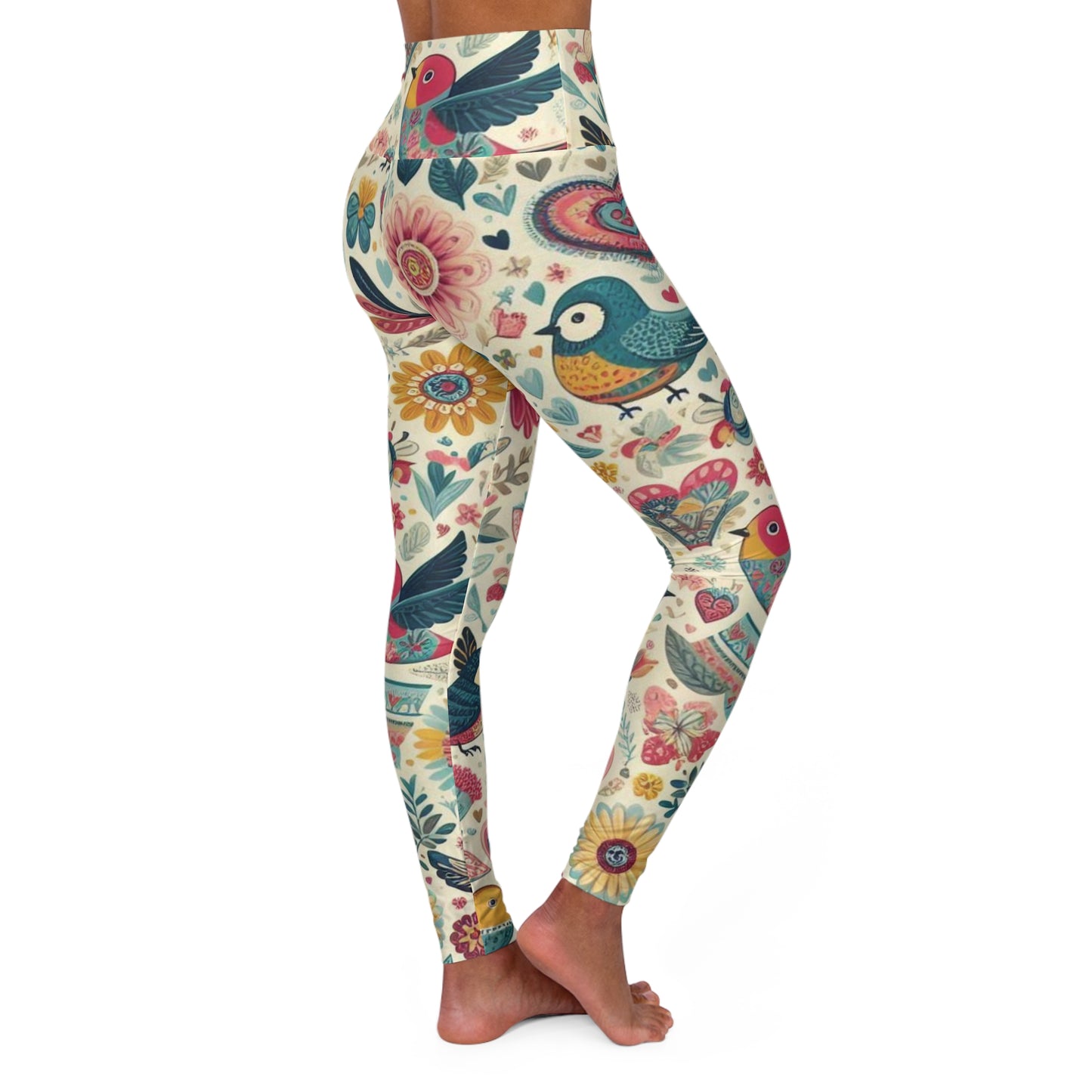 Yoga-Leggings mit hoher Taille für Damen