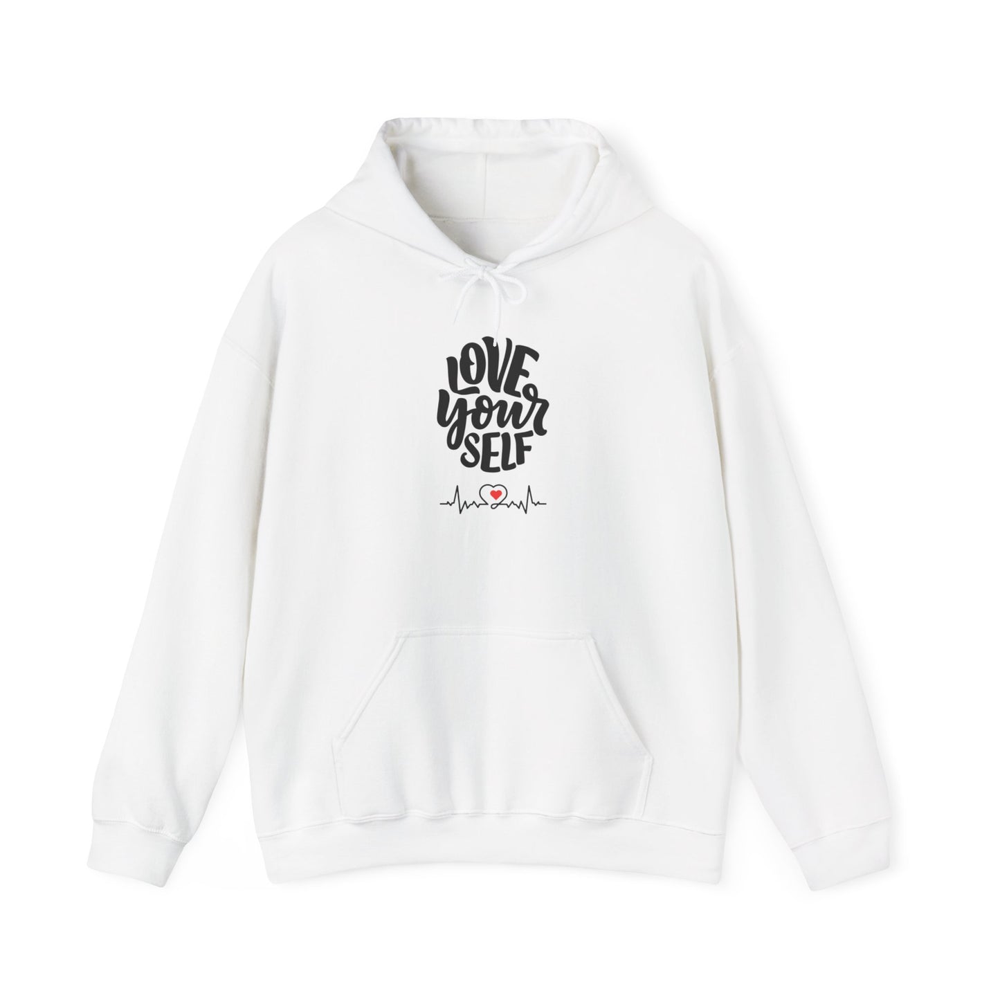 Unisex Heavy Blend Graphic Hooded Sweatshirt—Love Yourself