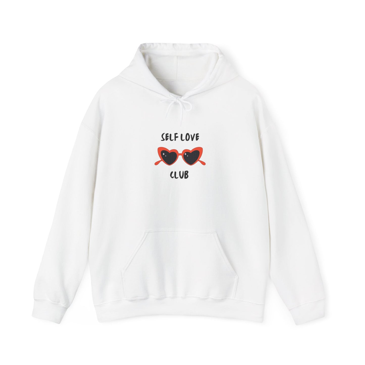 Unisex Heavy Blend Graphic Hooded Sweatshirt—Self Love Club