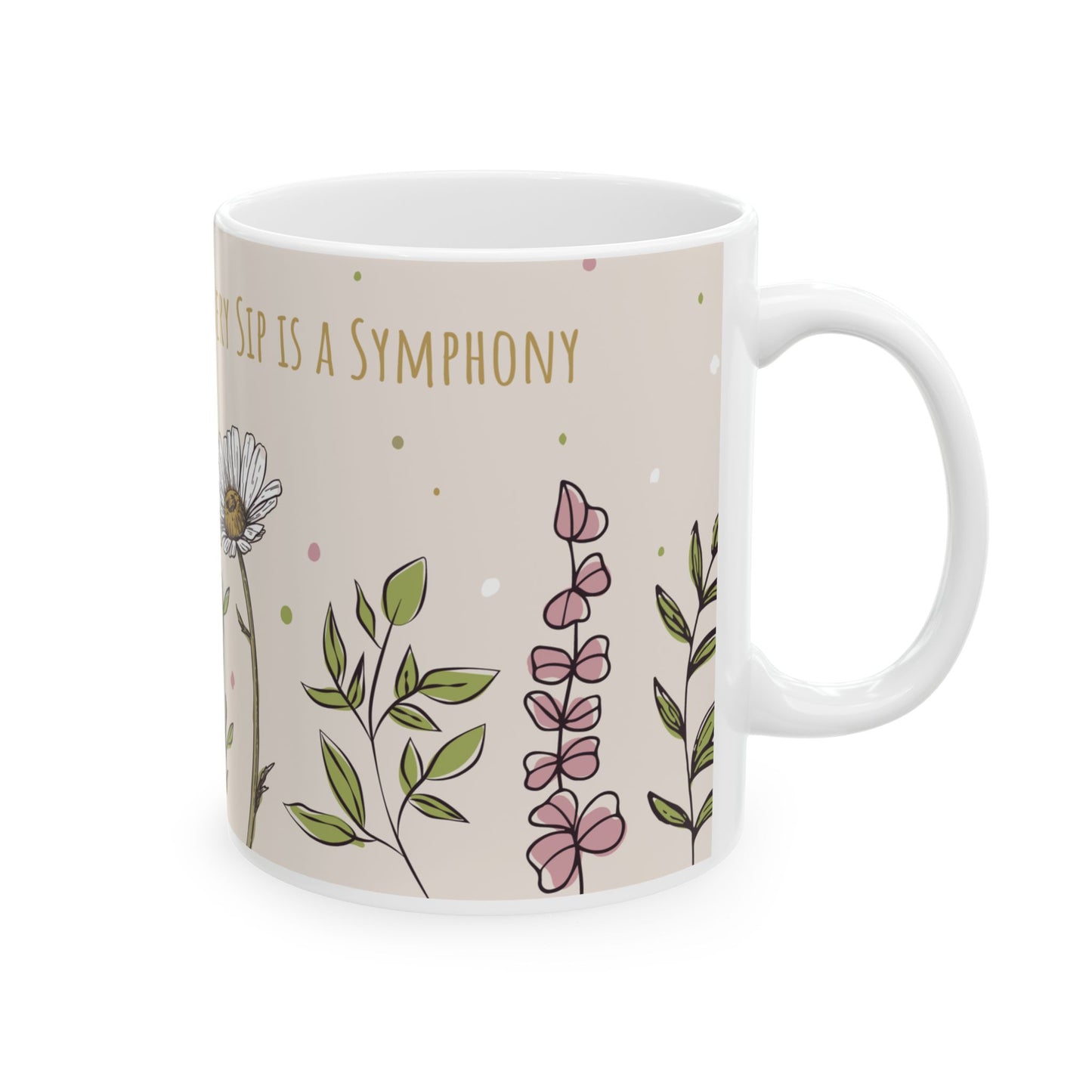 Floral Coffee Mug—Blooms of Bliss Design