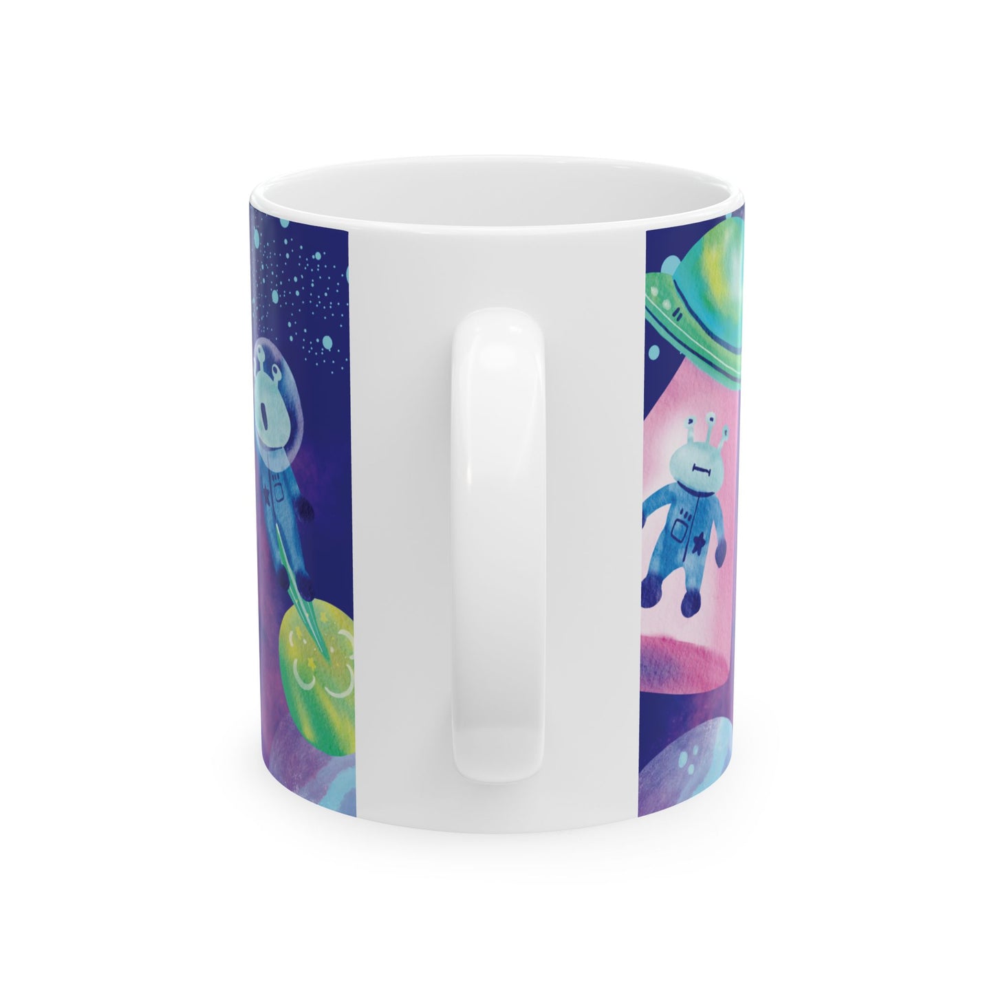 Space Aliens Coffee Mug—Reach for the Stars