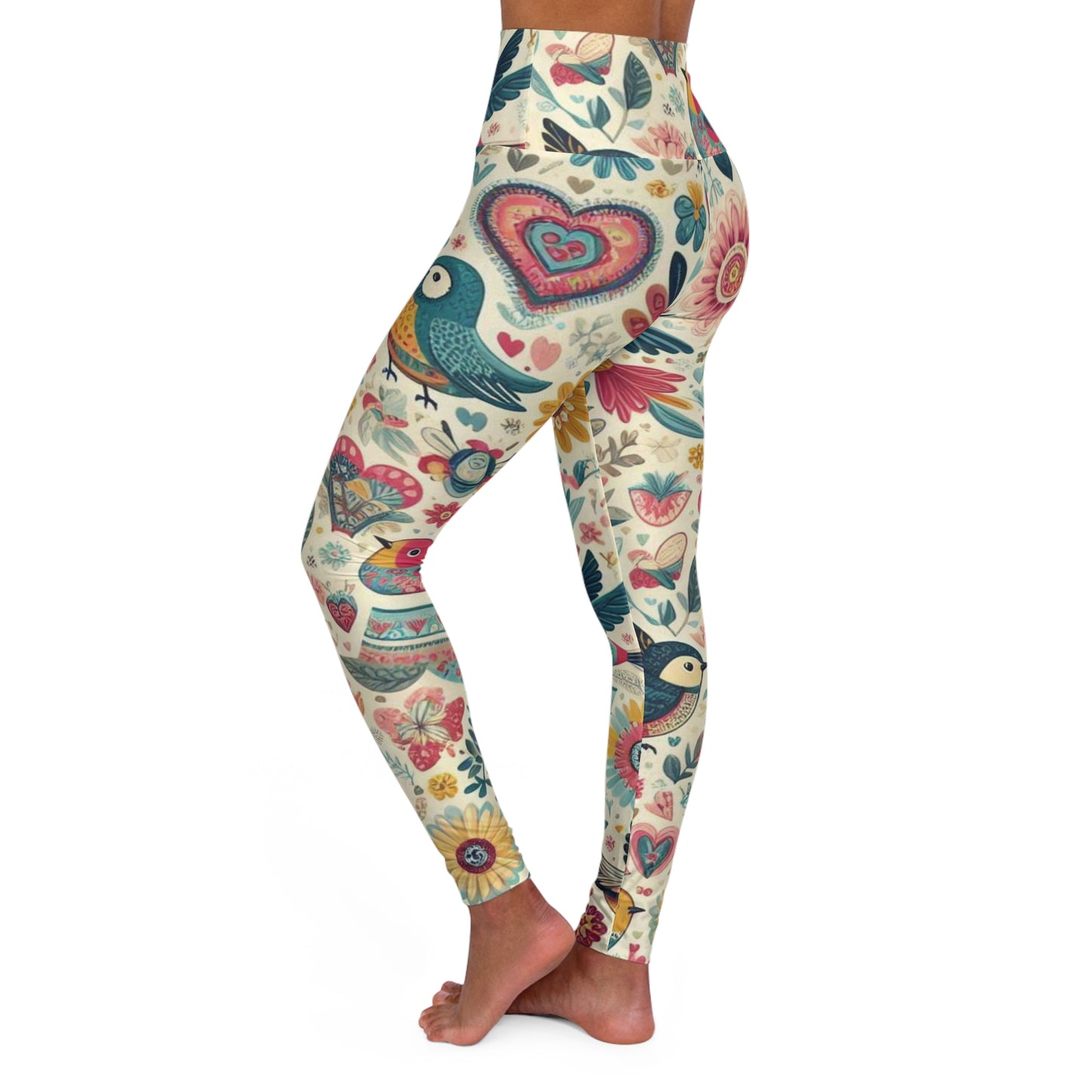 Yoga-Leggings mit hoher Taille für Damen