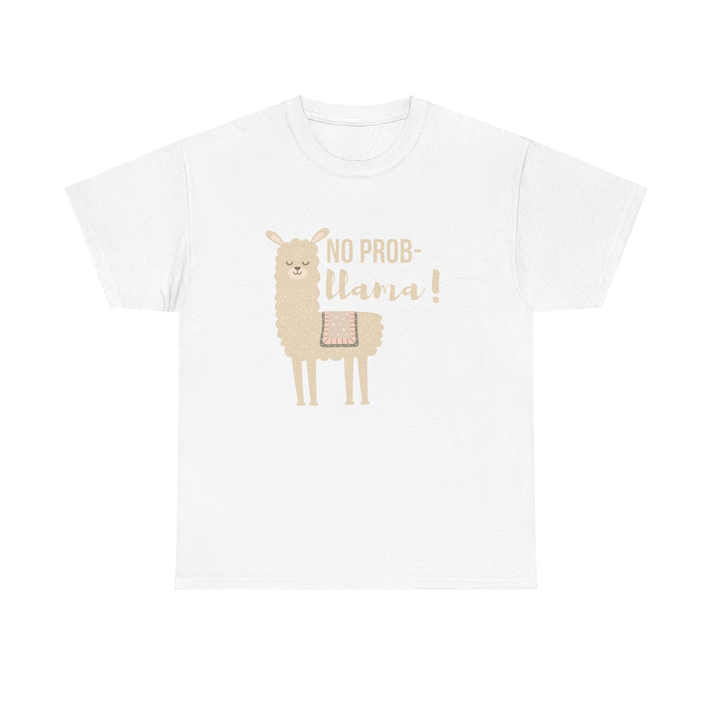 Unisex Heavy Cotton T-Shirt—No Prob Llama