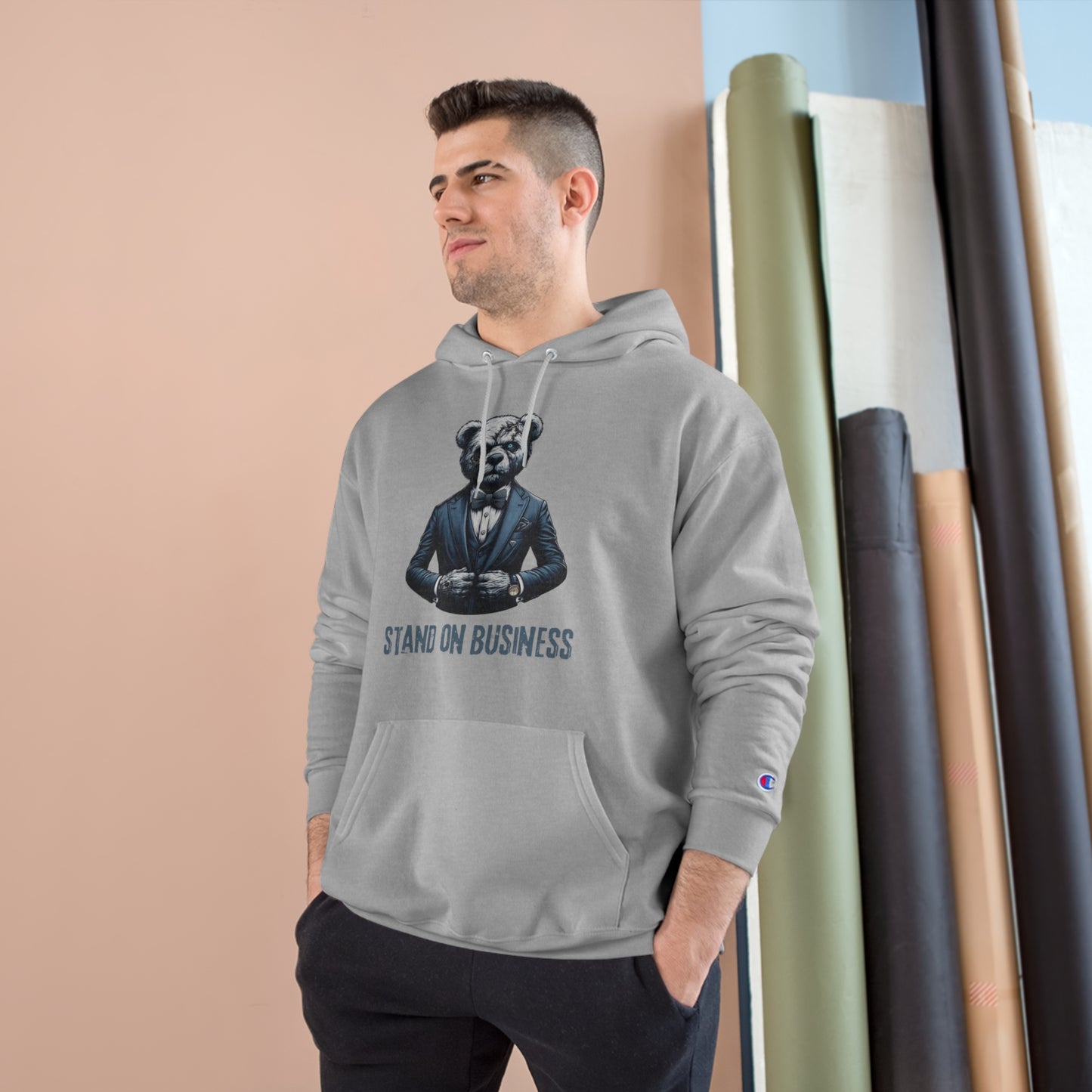 Champion | Men's Eco Hooded Sweatshirt—Stand on Business