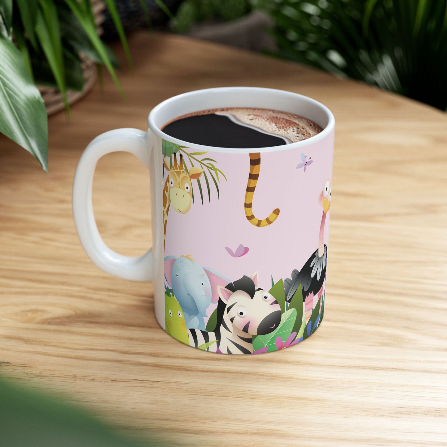 Jungle Safari Coffee Mug—Be Happy Today