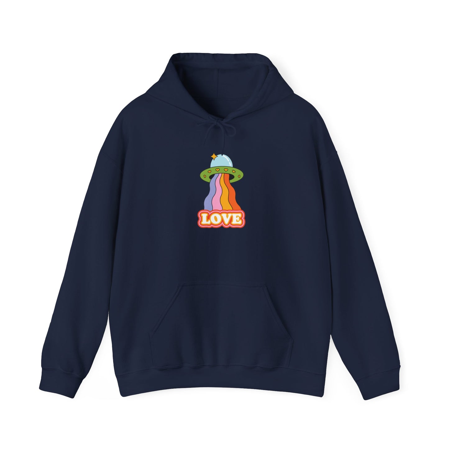 Unisex Heavy Blend Graphic Hooded Sweatshirt—Beam of Love