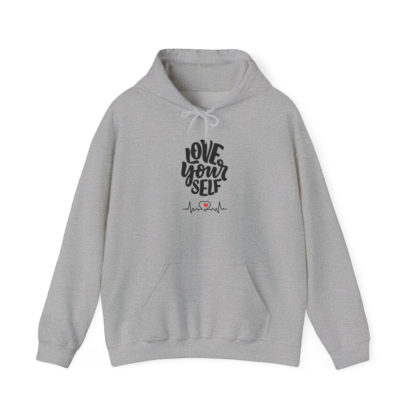 Unisex Heavy Blend Graphic Hooded Sweatshirt—Love Yourself