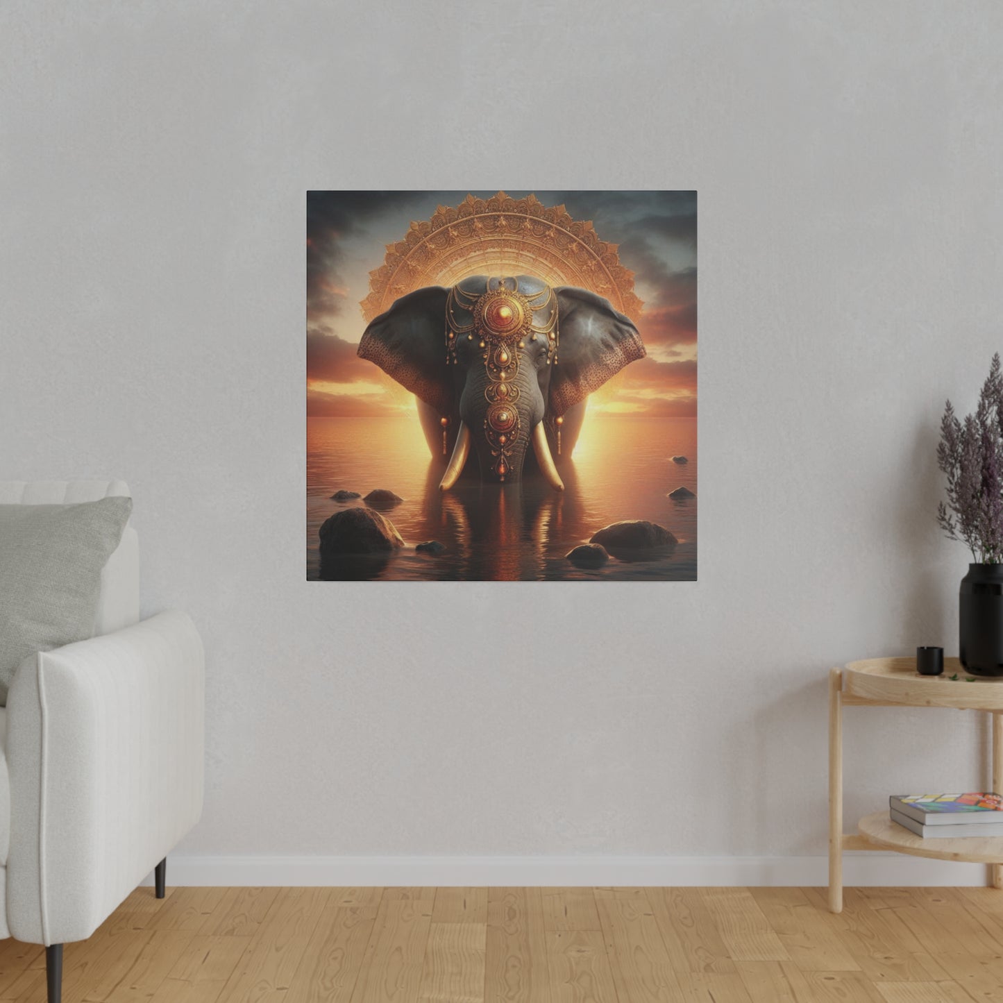 Canvas Print—Zen Buddhism Elephant of Tranquility (30x30)