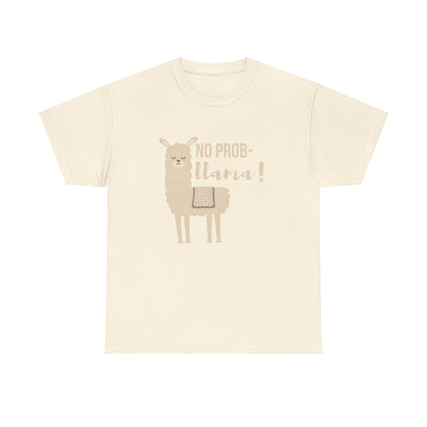 Unisex Heavy Cotton T-Shirt—No Prob Llama