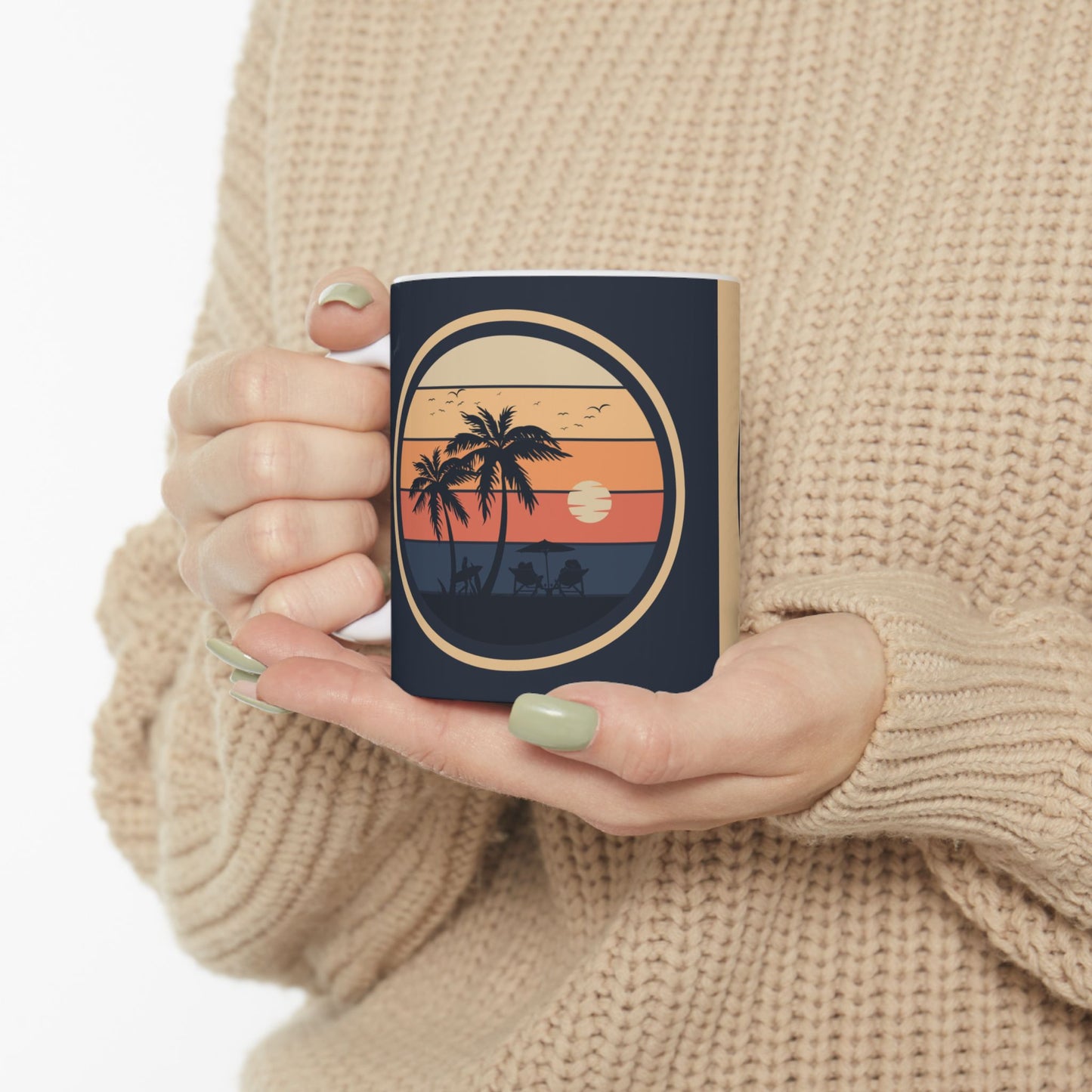 Motivational Quote Coffee Mug—Enjoy Every Sunset