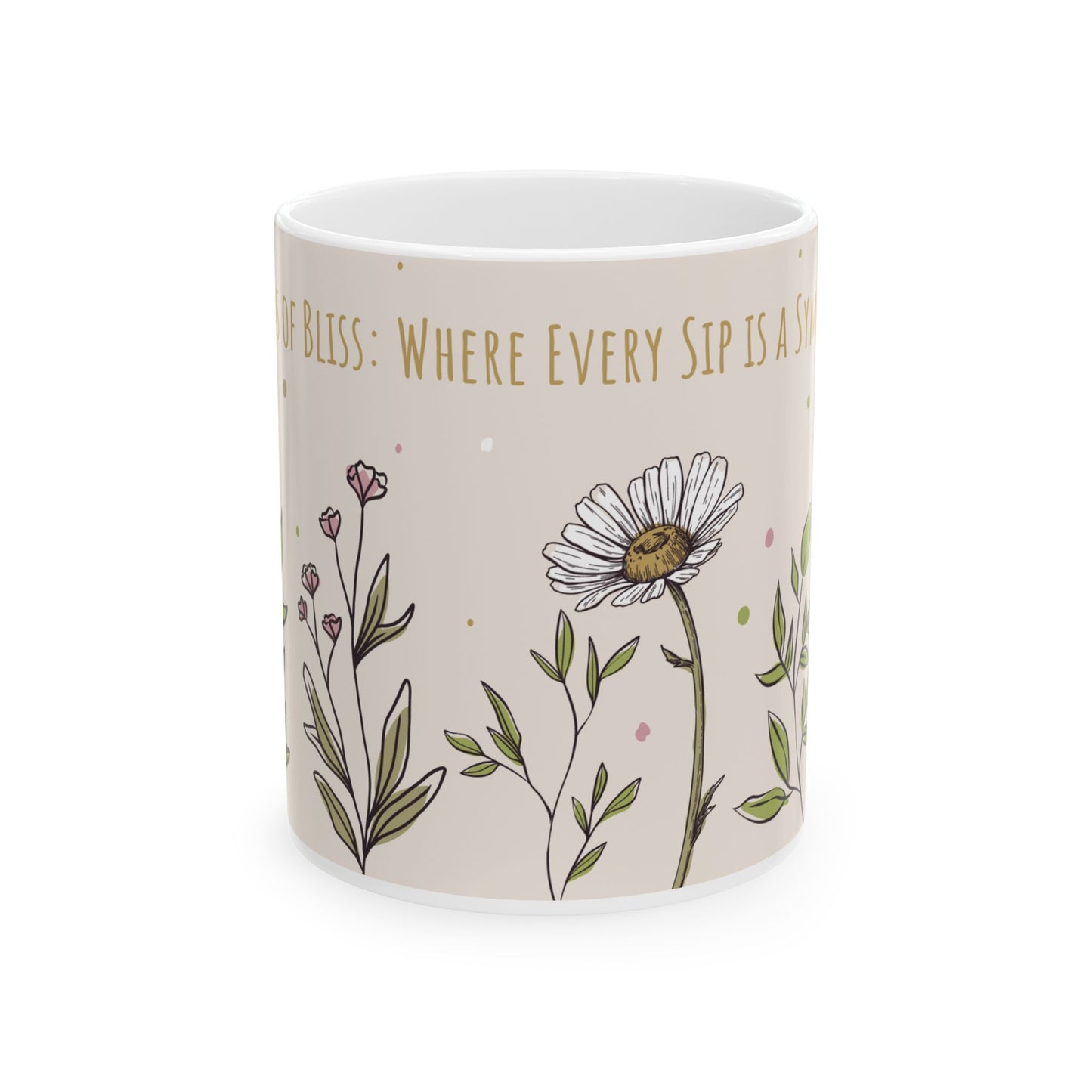 Floral Coffee Mug—Blooms of Bliss Design