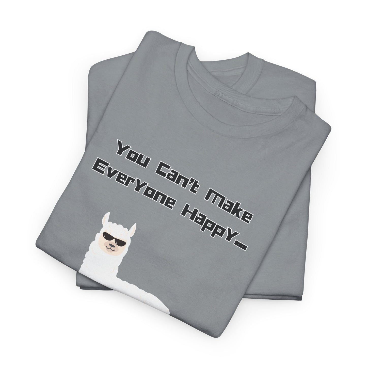 Unisex Heavy Cotton T-Shirt—Happy Llama