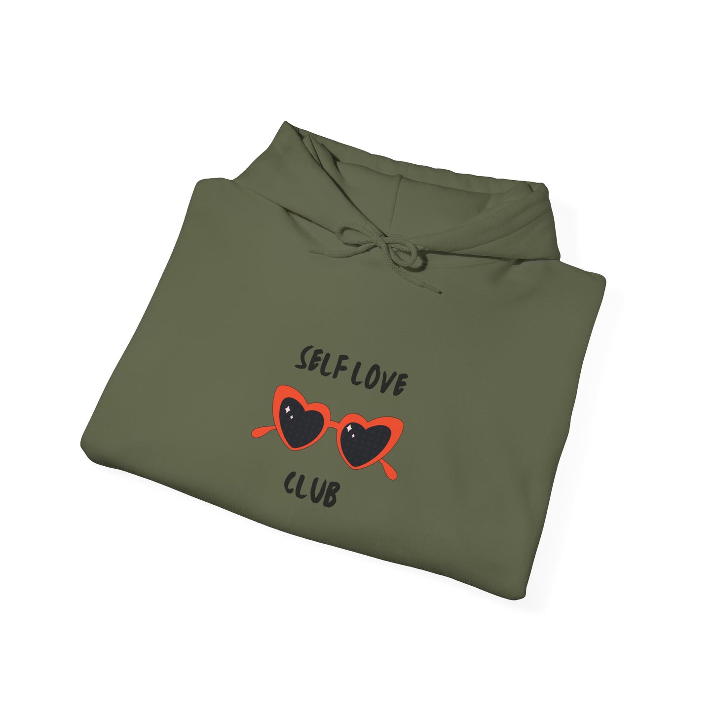 Unisex Heavy Blend Graphic Hooded Sweatshirt—Self Love Club