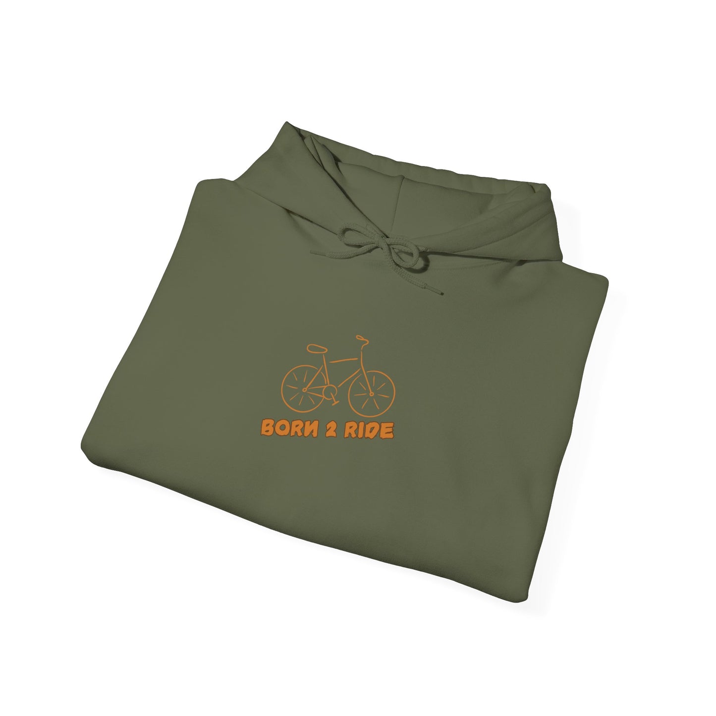 Unisex Heavy Blend Graphic Hooded Sweatshirt—Born 2 Ride