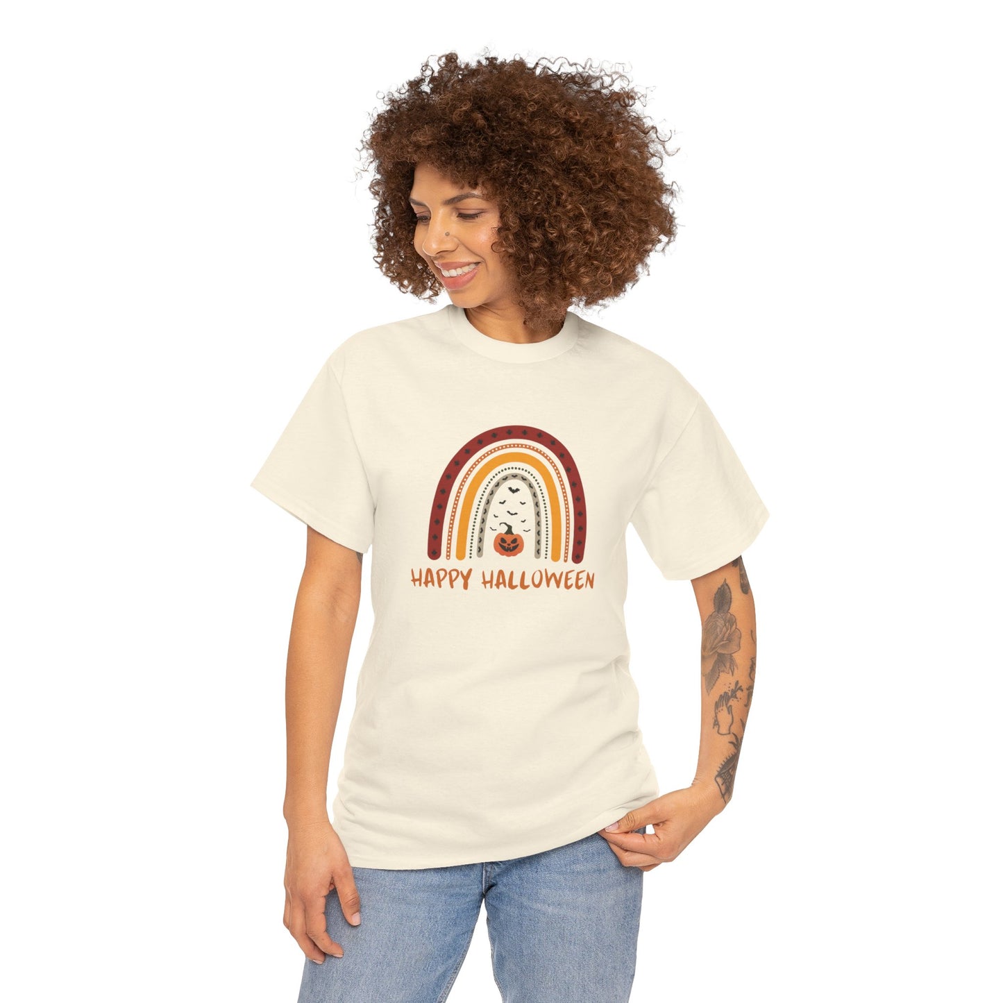 Unisex Heavy Cotton T-Shirt—Happy Halloween