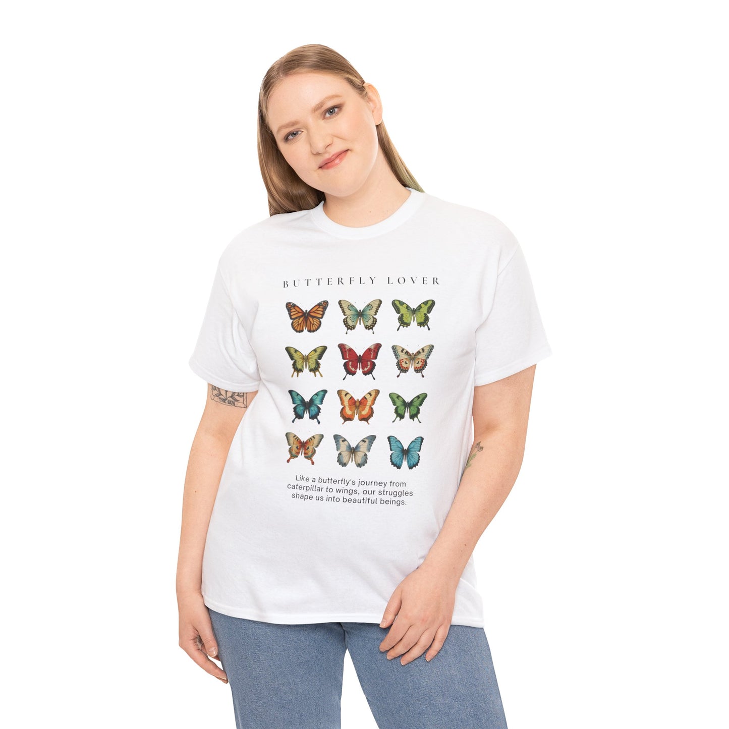 Unisex Heavy Cotton T-Shirt—Butterfly Lover