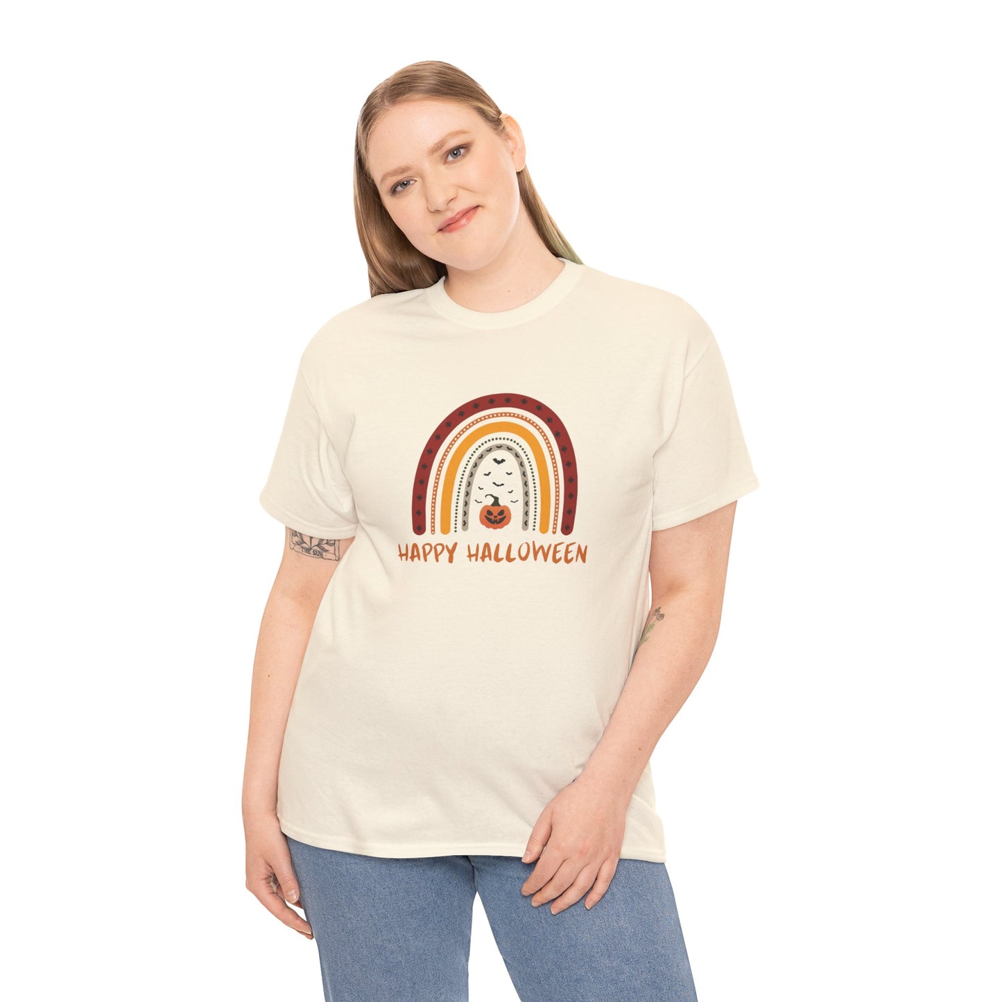 Unisex Heavy Cotton T-Shirt—Happy Halloween