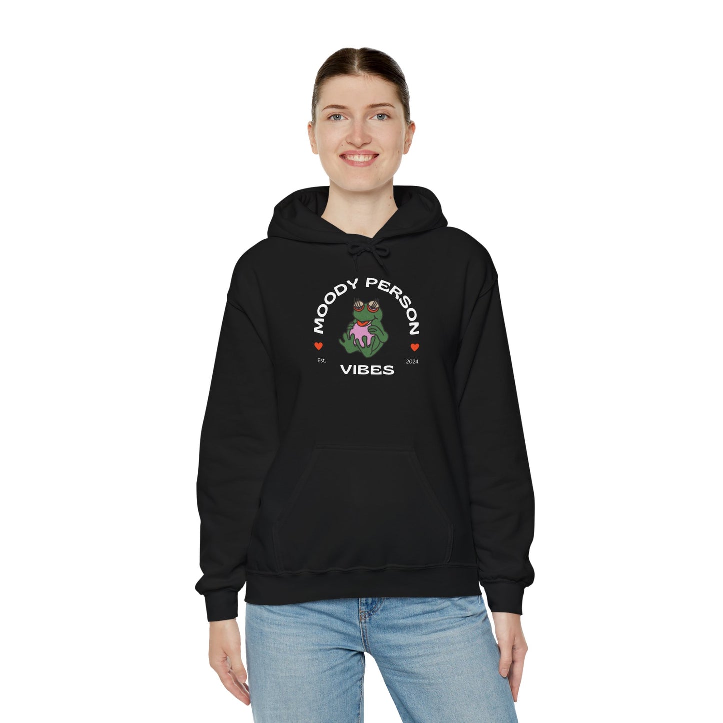 Unisex Heavy Blend Graphic Hooded Sweatshirt—Moody Person Vibes